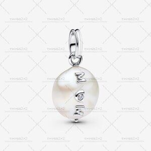 Pandora Treated Freshwater Cultured Baroque Pearl Mom Dangle Charm